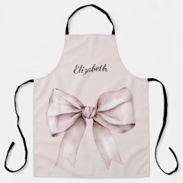 Tablier Elégant arc rose Coquette esthétique Nom