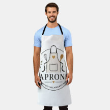 Tablier élégant avec badge de logo pour la cuisine