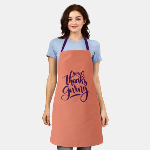 Tablier Élégant Bon thanksgiving typographie Apron