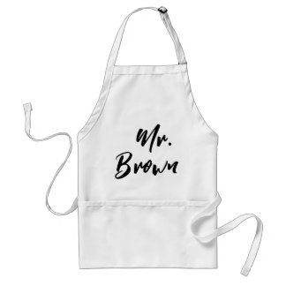 Tablier Élégant couple Personnalisé M. Mme Pocket Aprons