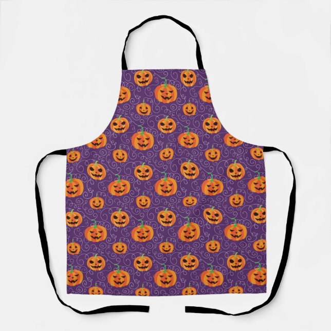 Tablier Élégant Jack O'Lanterns (Recto)