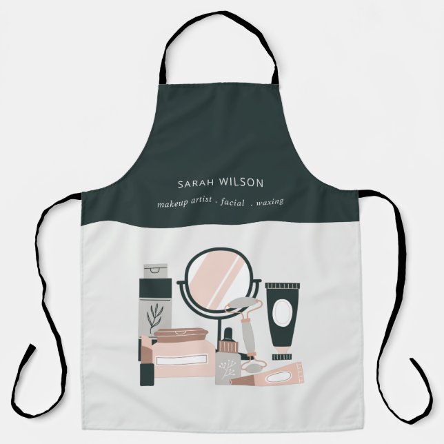Tablier Elégant maquillage gris-broussailleux Cosmologiste (Recto)