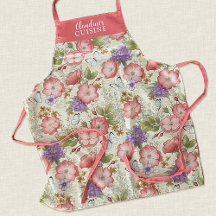 Élégant modèle floral rose
