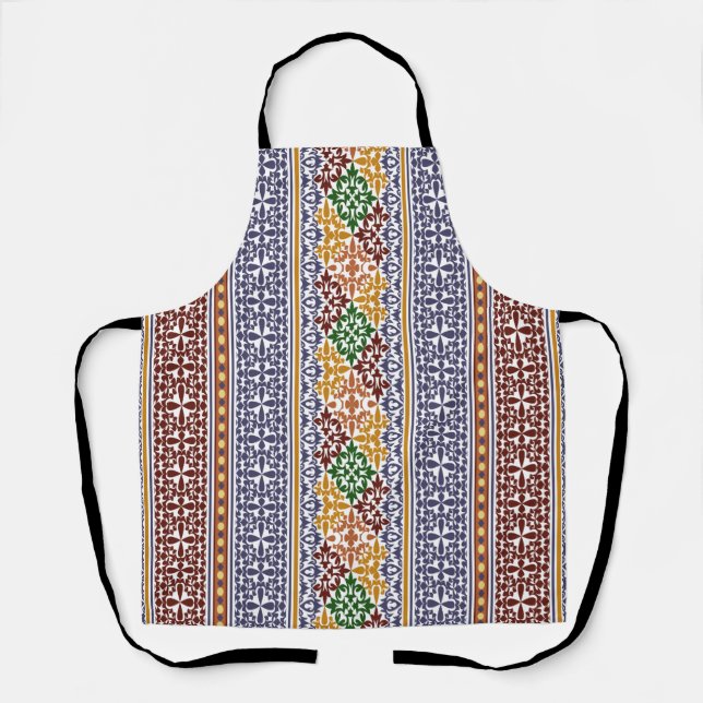 Tablier élégant motif ethnique (Recto)