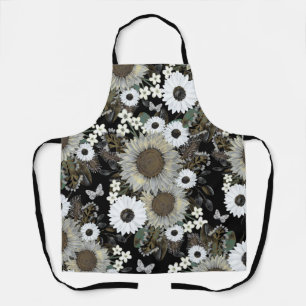 Tablier Élégant Motif floral de tournesol