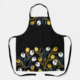Tablier Élégant motif floral de Tulipe
