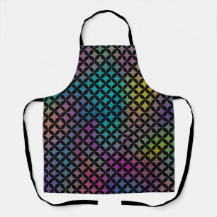 Tablier Élégant Motif moderne de diamants colorés Abstr