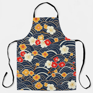 Tablier Élégant Motif sans couture en fleur de cerisier (1