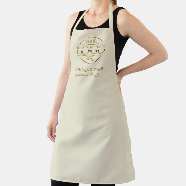 Tablier Elegant Personalized Apron Logo Custom Uniform (Insitu)