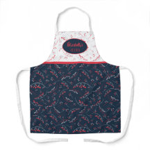 Elégant plaisir personnalisé rouge gris bleu motif
