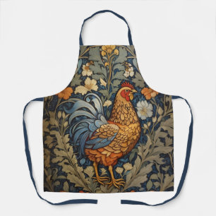 Tablier Élégant poulet William Morris Inspiré Floral