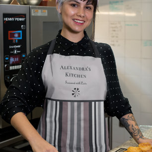 Tablier Elégant Tons Terre Brown Tailles Cuisine personnal