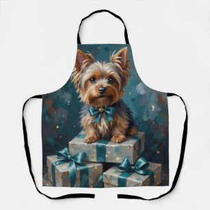 Tablier Élégant Yorkshire Terrier Cadeau de Fêtes Empilés