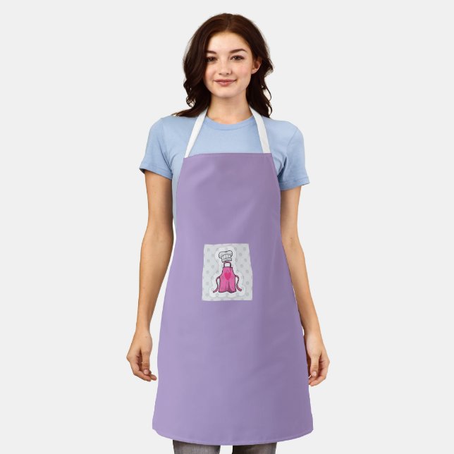 Tablier Élégante cuisine pour femmes (Porté)