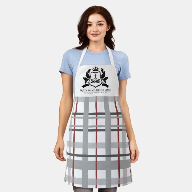 Tablier Élégante et bienheureuse reine Apron (Porté)