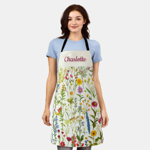 Tablier Élégante Fleur Sauvage Fantaisiste