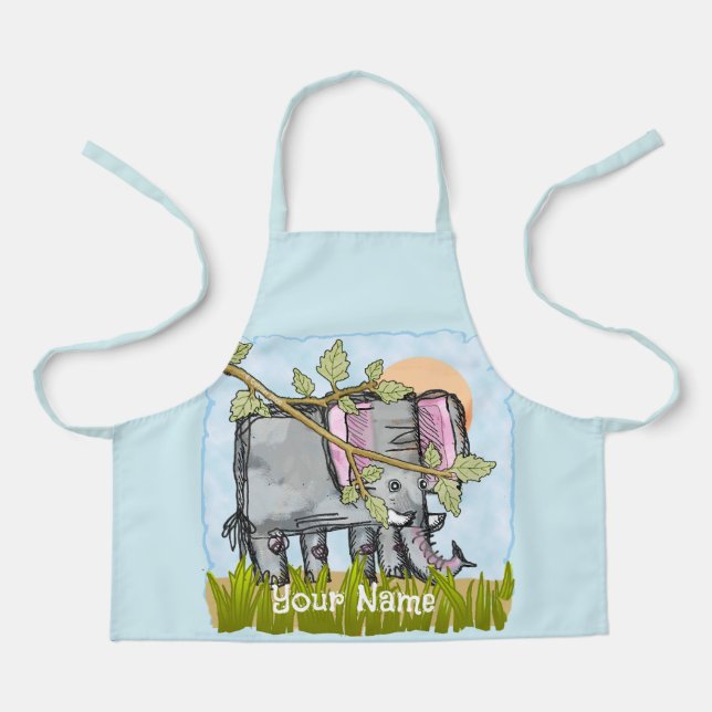Tablier Éléphant Caché (Recto)