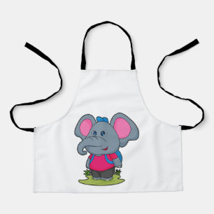 Tablier Elephant comme randonneur avec sac à dos