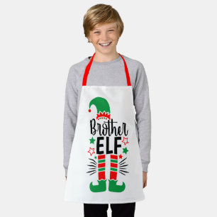 Tablier Elf Family Fun   Elf Frère Rouge et Vert