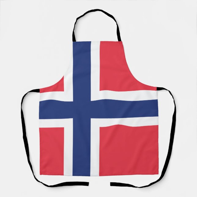 Tablier Emblème du drapeau norvégien (Recto)