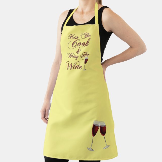 Tablier Embrasse la Cuisinière et apporte son vin (Insitu)