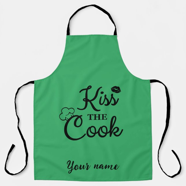 Tablier Embrasse le Cook drôle (Recto)