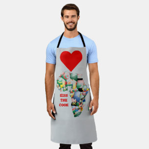 Tablier Embrasse le Cook ! J'aime l'Afrique