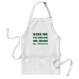 Tablier Embrasse-Moi Je Suis Irlandais Ou Irlandais