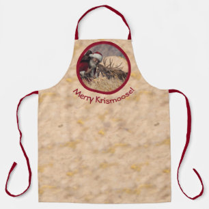 Tablier Embrasser Père Noël et Moose Apron