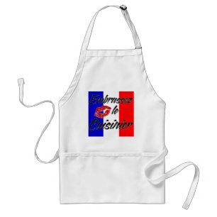 Tablier Embrassez le cuisinier (français)