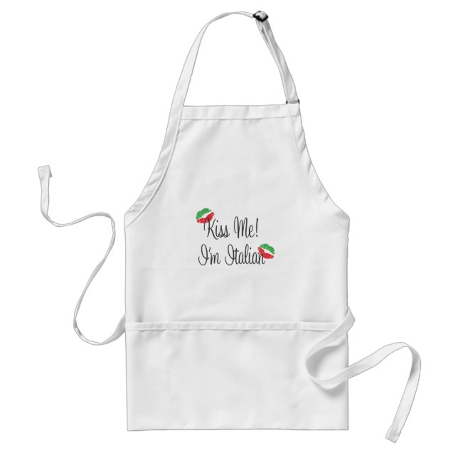 Tablier Embrassez-moi ! Je suis italien (Devant)