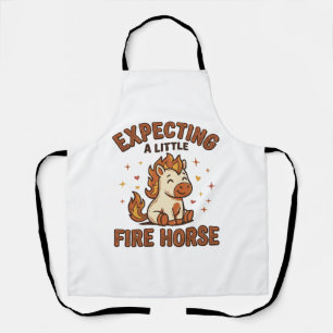 Tablier En attente d'un petit cheval de feu Vintage Baby S