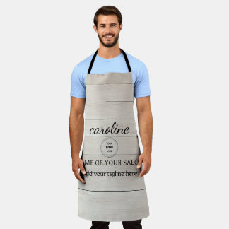 Tablier en bois rustique personnalisé