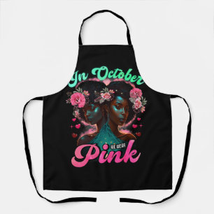 Tablier En Octobre Nous Portons Pink Breast Cancer Sensibi