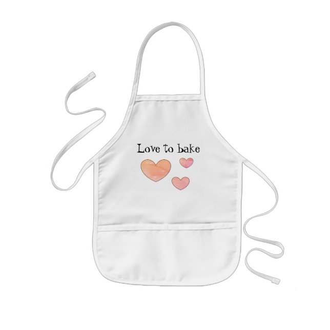 Tablier Enfant Aimer faire cuire tablier par dalDesignNZ (Devant)