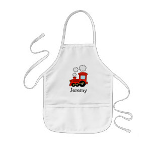 Tablier Enfant Aire de train à choo rouge pour enfants Personn