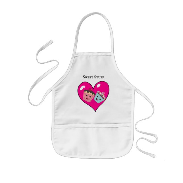 Tablier Enfant Apron I Heart CupCakes Apron (Devant)