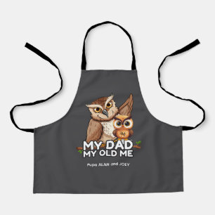 Tablier Enfant Apron : Mon Père Mon Vieux Moi (gris)