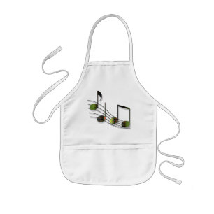 Tablier Enfant Apron Notes de dubstep
