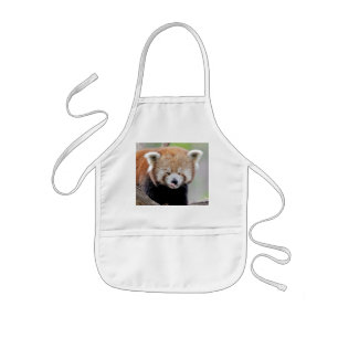 Tablier Enfant Apron Photo panda rouge, animaux.