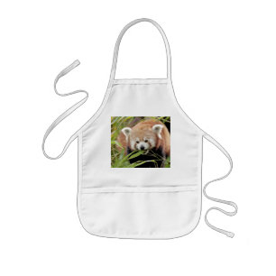 Tablier Enfant Apron Photo panda rouge, animaux 0109.