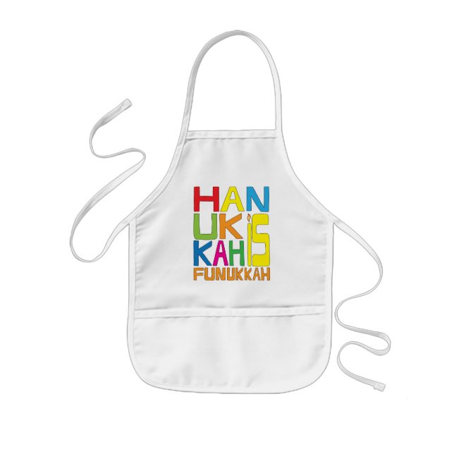 Tablier Enfant Aprons Enfants Hanoukka est Funukkah (Devant)