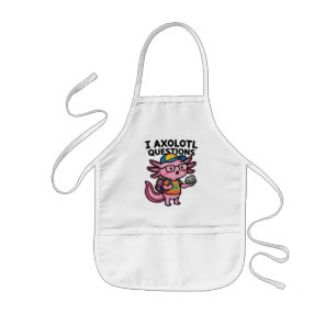Tablier Enfant Axolotl nerd sarcastique je pose des questions sur