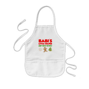 Tablier Enfant Babi's Little Helper Christmas Cookies Apron