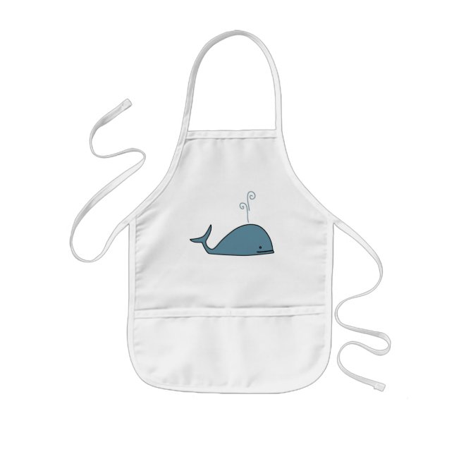 Tablier Enfant Baleine bleue (Devant)