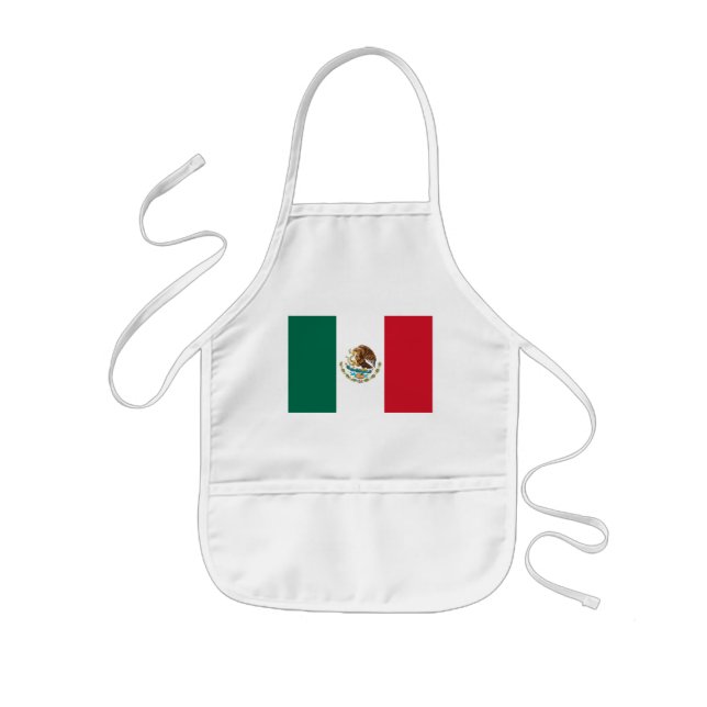 Tablier Enfant Bandera de Mexico Drapeau national Mexicanos (Devant)