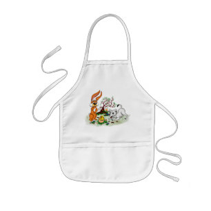 Tablier Enfant Bonne Pâques ! Welpe, Küken, Hase