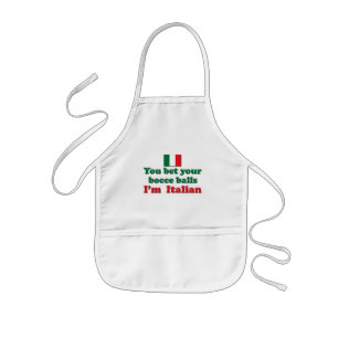 Tablier Enfant Boules de Bocce d'Italien
