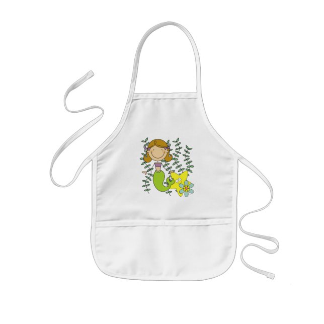 Tablier Enfant Brown Haired Mermaid (Devant)