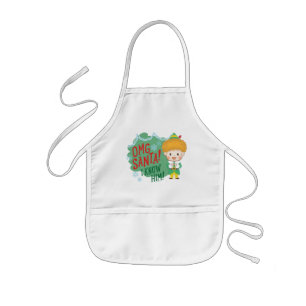 Tablier Enfant Buddy l'Elf OMG Père Noël ! Je Le Connais !